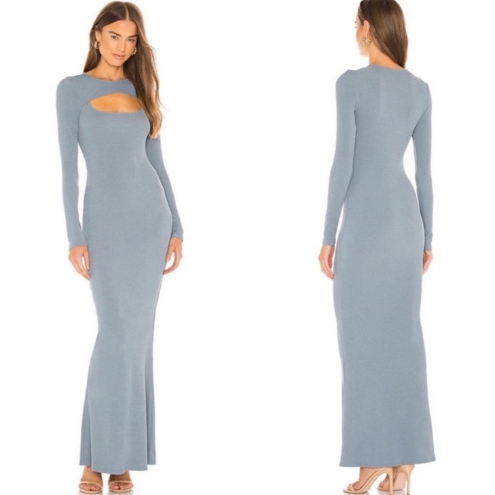 Michael Costello x REVOLVE Juno Maxi Dress in Dusty Blue